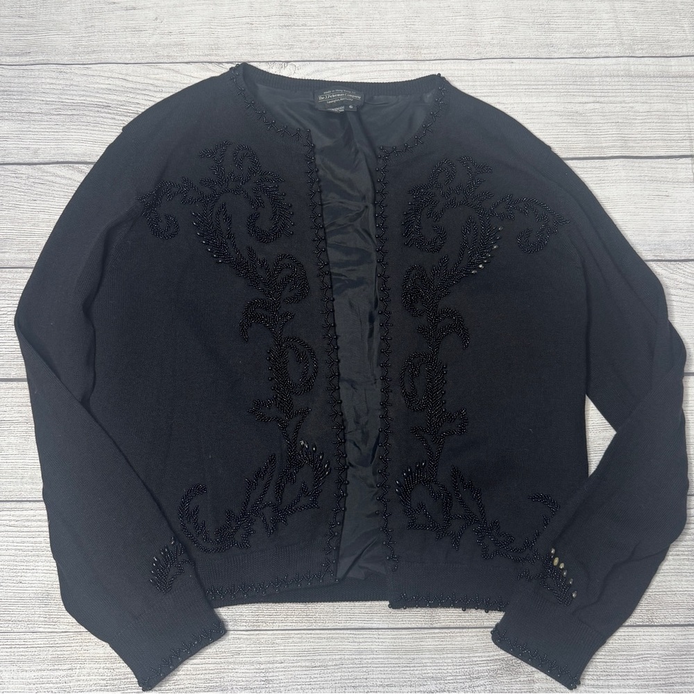 J. Peterman Women’s‎ Beaded Wool Sweater Size Small